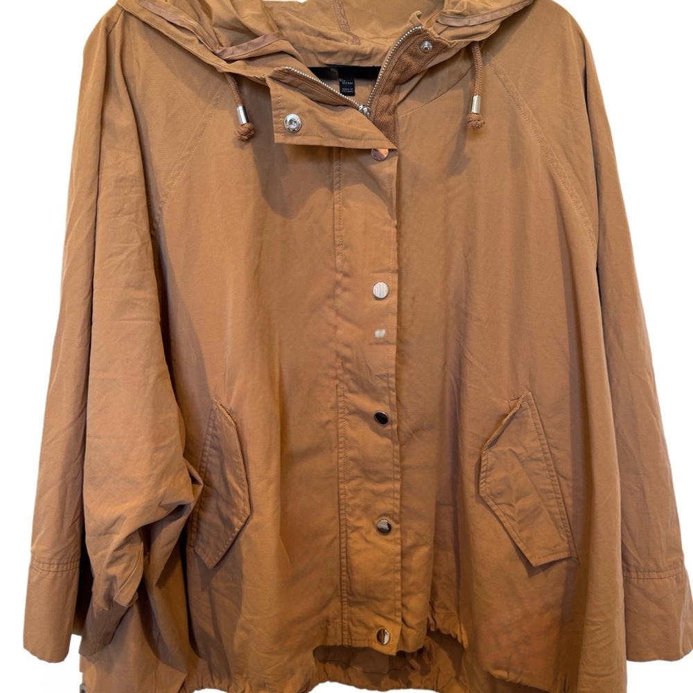 Lane Bryant Tan Hooded Jacket